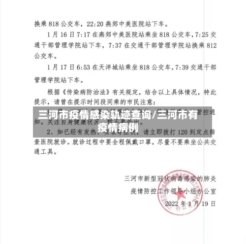三河市疫情感染轨迹查询/三河市有疫情病例-第2张图片