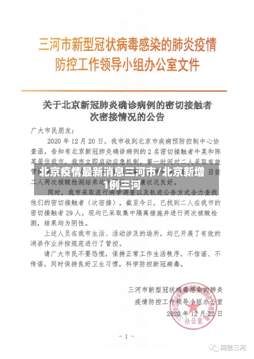 北京疫情最新消息三河市/北京新增1例三河-第1张图片
