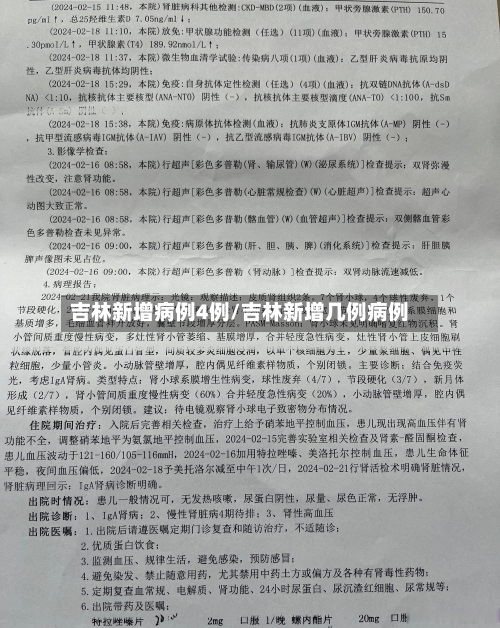 吉林新增病例4例/吉林新增几例病例-第3张图片