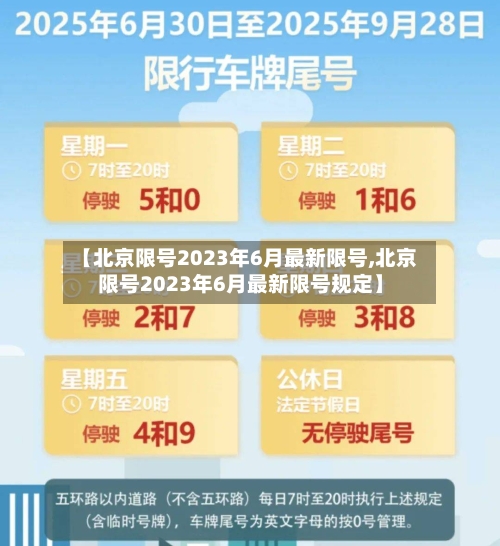 【北京限号2023年6月最新限号,北京限号2023年6月最新限号规定】-第3张图片