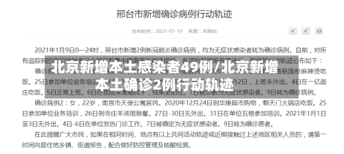 北京新增本土感染者49例/北京新增本土确诊2例行动轨迹-第3张图片