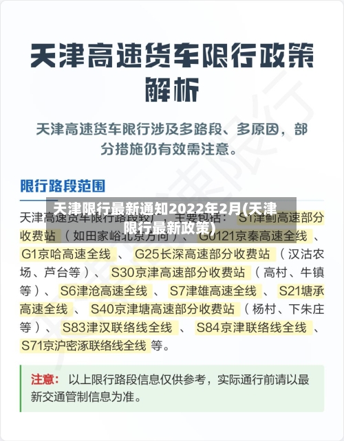 天津限行最新通知2022年2月(天津限行最新政策)-第2张图片