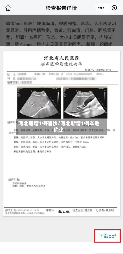 河北新增1例确诊/河北新增1例本地确诊-第1张图片