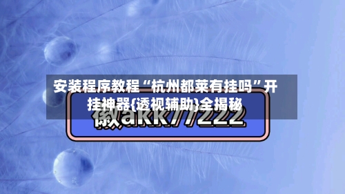 安装程序教程“杭州都莱有挂吗	”开挂神器{透视辅助}全揭秘-第1张图片