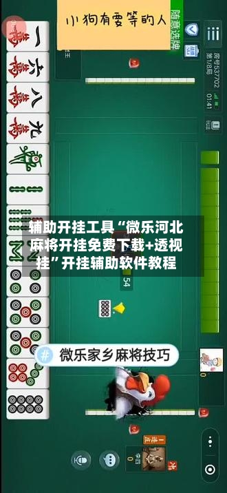 辅助开挂工具“微乐河北麻将开挂免费下载+透视挂”开挂辅助软件教程-第1张图片