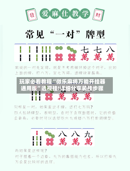 玩家必看教程“微乐麻将万能开挂器通用版”透视挂!详细分享装挂步骤-第2张图片