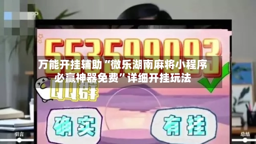 万能开挂辅助“微乐湖南麻将小程序必赢神器免费	”详细开挂玩法-第2张图片