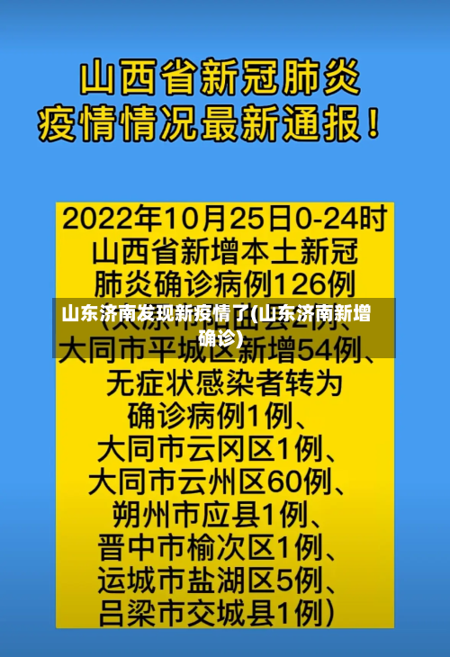 山东济南发现新疫情了(山东济南新增确诊)-第1张图片