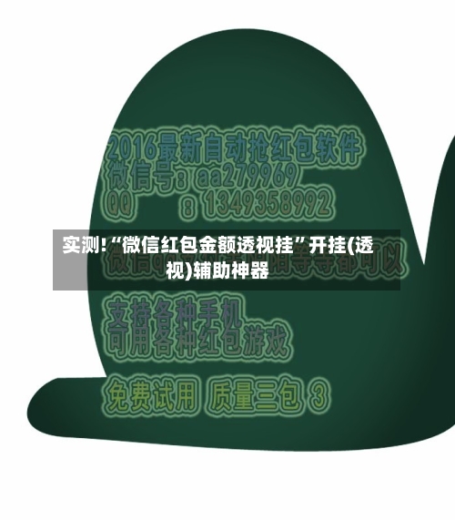 实测!“微信红包金额透视挂”开挂(透视)辅助神器-第1张图片