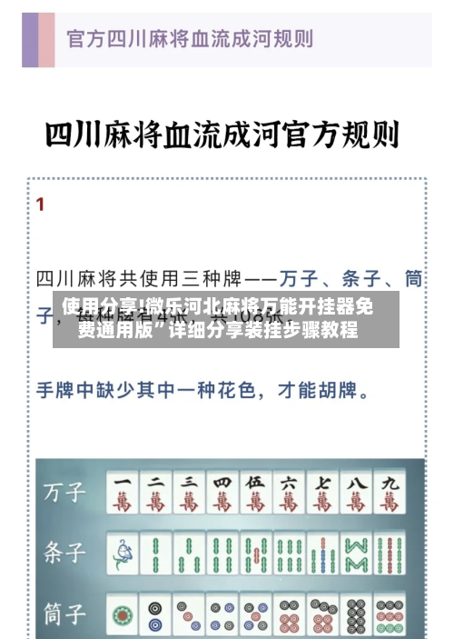 使用分享!微乐河北麻将万能开挂器免费通用版	”详细分享装挂步骤教程-第1张图片