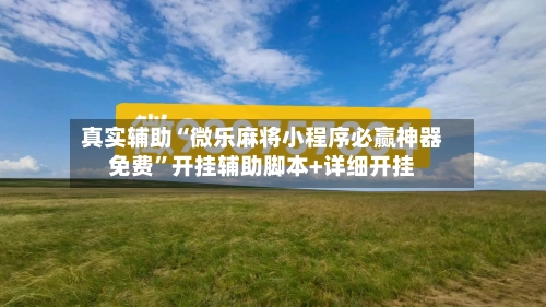 真实辅助“微乐麻将小程序必赢神器免费”开挂辅助脚本+详细开挂-第1张图片