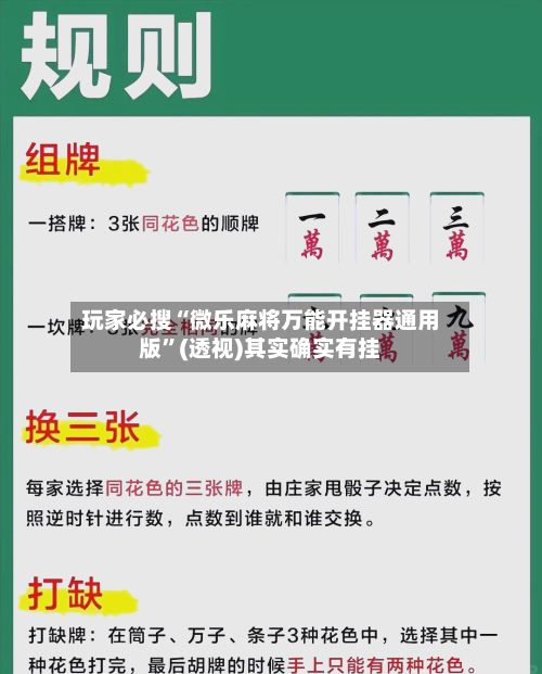 玩家必搜“微乐麻将万能开挂器通用版	”(透视)其实确实有挂-第2张图片