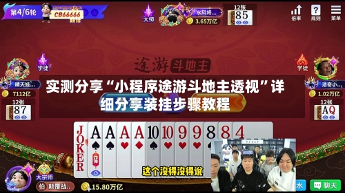 实测分享“小程序途游斗地主透视	”详细分享装挂步骤教程-第1张图片