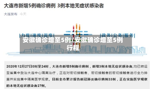 安徽确诊增至5例/安徽确诊增至5例行程-第1张图片