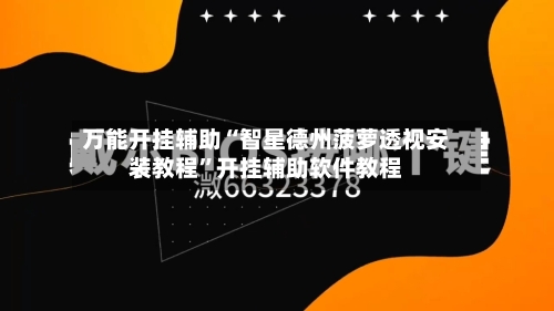 万能开挂辅助“智星德州菠萝透视安装教程”开挂辅助软件教程-第1张图片