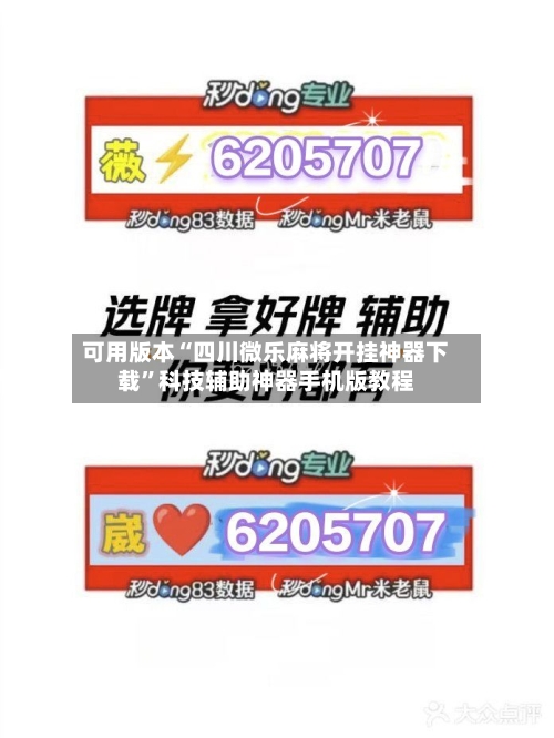 可用版本“四川微乐麻将开挂神器下载	”科技辅助神器手机版教程-第2张图片