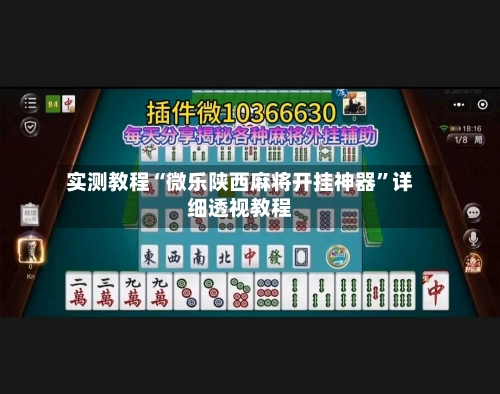 实测教程“微乐陕西麻将开挂神器”详细透视教程-第3张图片