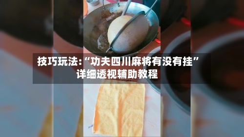 技巧玩法:“功夫四川麻将有没有挂”详细透视辅助教程-第1张图片