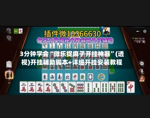 3分钟学会“微乐捉麻子开挂神器”(透视)开挂辅助脚本+详细开挂安装教程-第2张图片