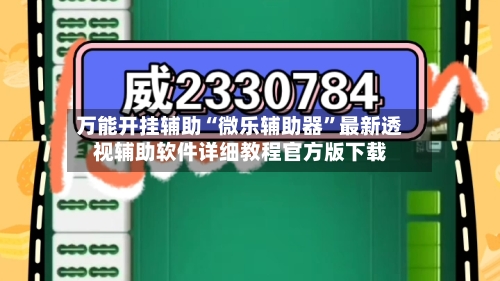 万能开挂辅助“微乐辅助器”最新透视辅助软件详细教程官方版下载-第2张图片