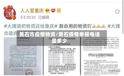 黄石市疫情物资/黄石疫情举报电话是多少-第2张图片