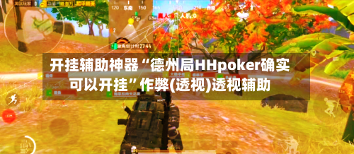 开挂辅助神器“德州局HHpoker确实可以开挂”作弊(透视)透视辅助-第1张图片