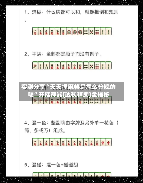 实测分享“天天摸麻将是怎么分牌的呢”开挂神器{透视辅助}全揭秘-第2张图片