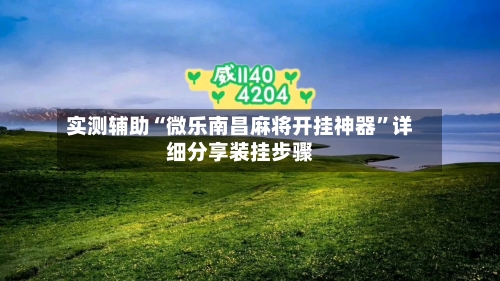 实测辅助“微乐南昌麻将开挂神器”详细分享装挂步骤-第2张图片