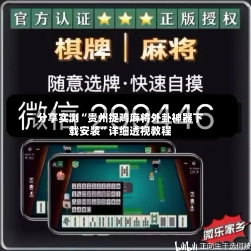 分享实测“贵州捉鸡麻将外卦神器下载安装”详细透视教程-第1张图片