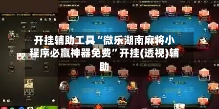 开挂辅助工具“微乐湖南麻将小程序必赢神器免费	”开挂(透视)辅助-第2张图片