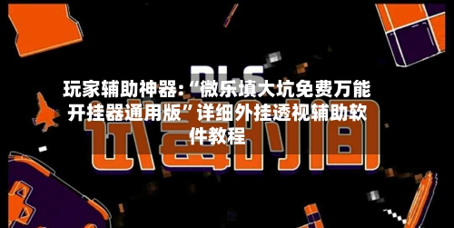 玩家辅助神器:“微乐填大坑免费万能开挂器通用版	”详细外挂透视辅助软件教程-第2张图片