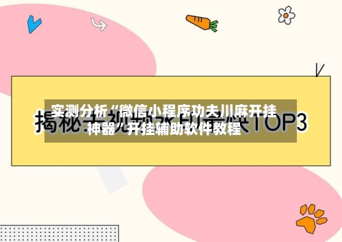 实测分析“微信小程序功夫川麻开挂神器”开挂辅助软件教程-第2张图片