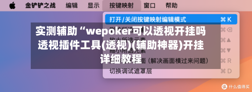 实测辅助“wepoker可以透视开挂吗透视插件工具(透视)(辅助神器)开挂详细教程-第2张图片