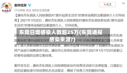 东莞日增感染人数超25万(东莞通报感染来源?)-第1张图片