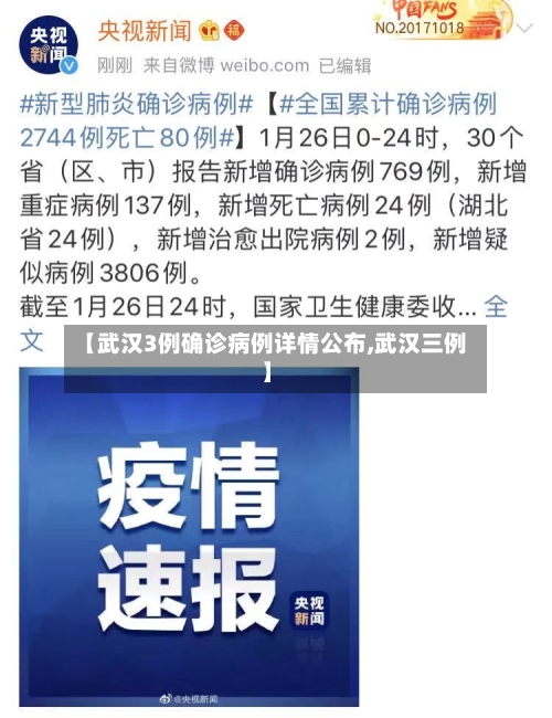 【武汉3例确诊病例详情公布,武汉三例】-第1张图片