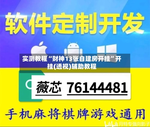 实测教程“财神13张自建房开挂	”开挂(透视)辅助教程-第1张图片